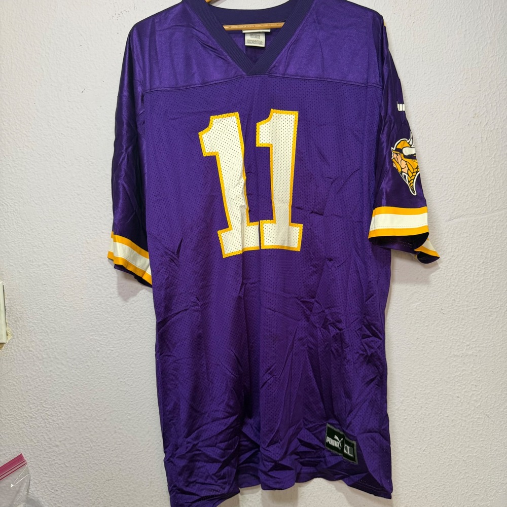 Vintage Puma Minnesota Vikings Daunte Culpepper Jersey XL Purple NFL 11
